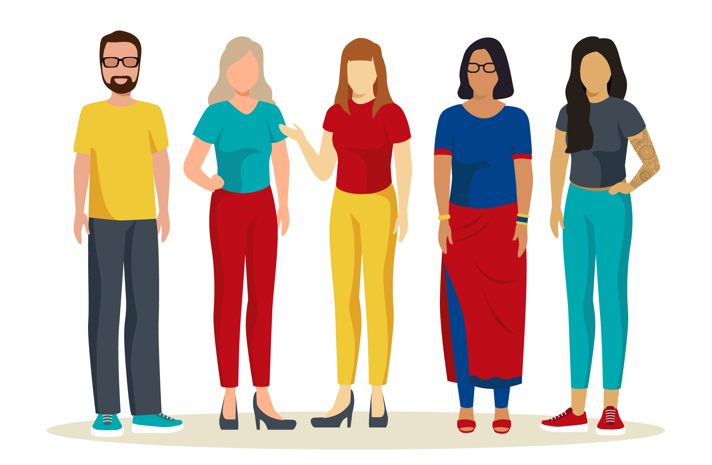 Illustrated supporters and charity partners